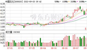 中国石化：拟12.5亿元-25亿元回购A股股份